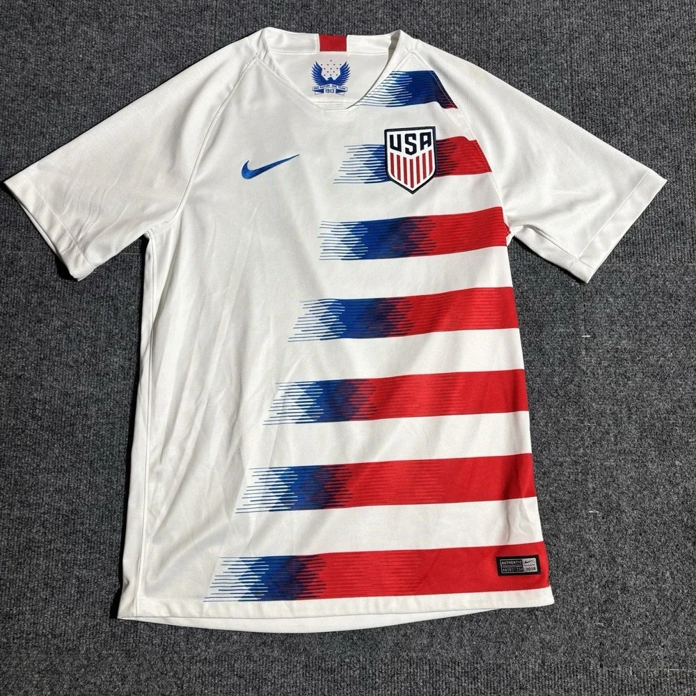 NIKE AUTHENTIC 2018 USA TEAM DriFit UNITED STATES SOCCER JERSEY Mens Small USMNT